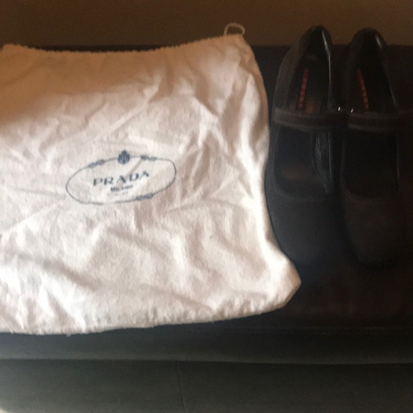 Prada Suede Wedge shoes - Picture 1 of 5